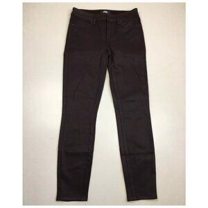 PAIGE Premium Denim Dark Plum Coated Verdugo Ankle 5 Pocket Logo Hardware Jeans